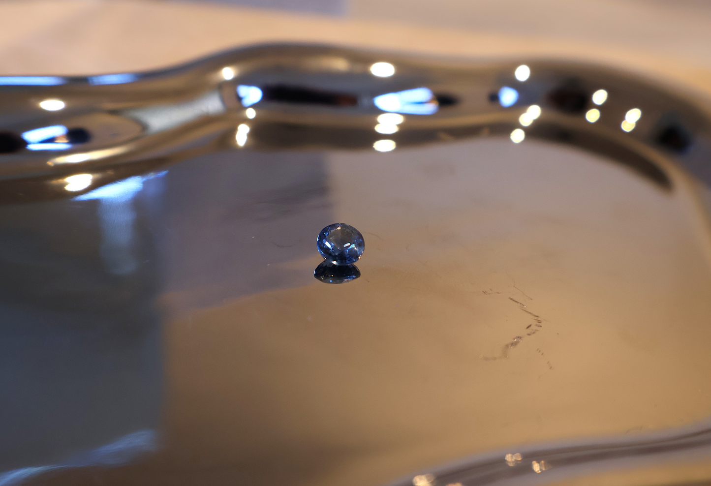 EON Blue Sapphire ( 1 Pear | 1 Round | 1 Oval )
