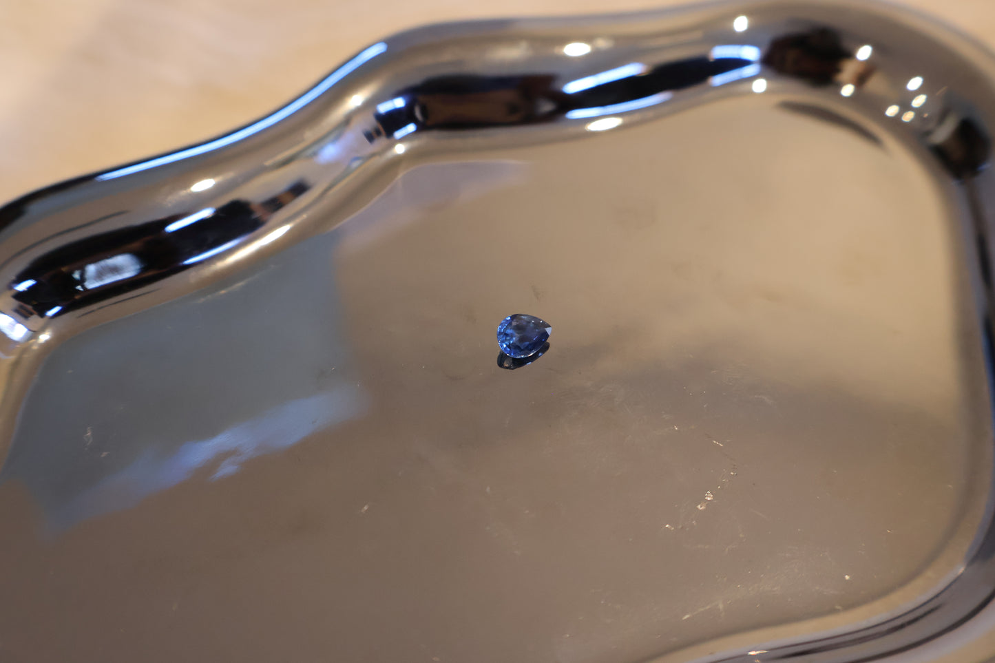 EON Blue Sapphire ( 1 Pear | 1 Round | 1 Oval )