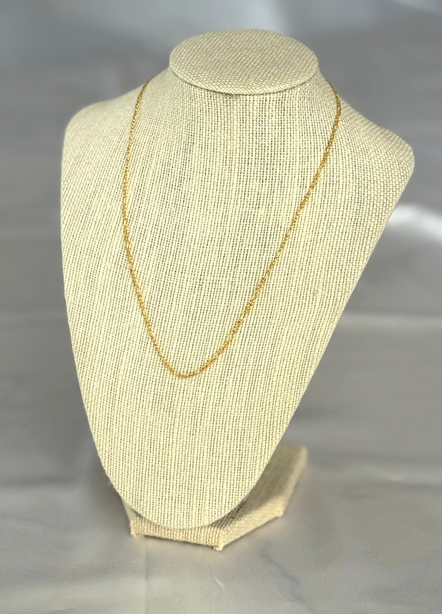 SOL Figaro - Solid 23k Gold Chain