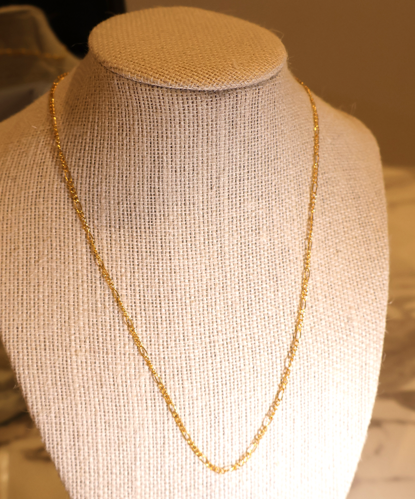 SOL Figaro - Solid 23k Gold Chain