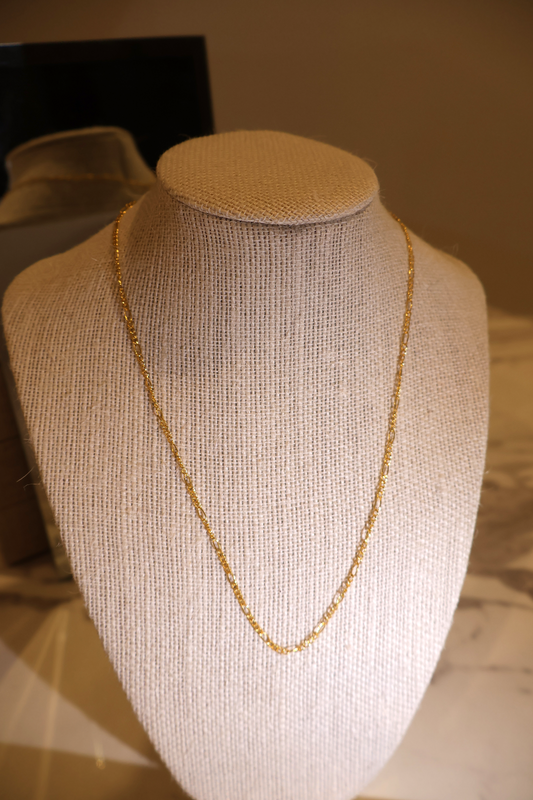 SOL Figaro - Solid 23k Gold Chain