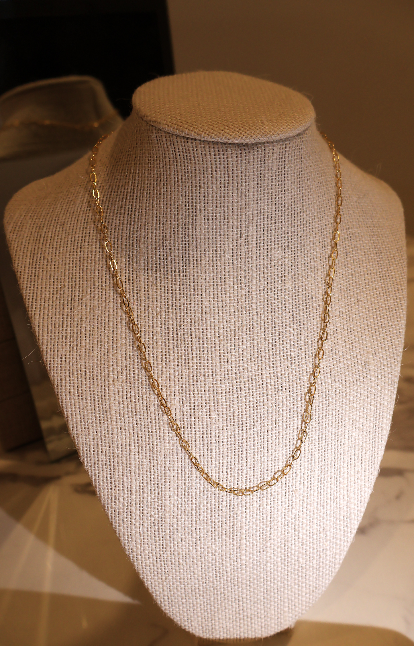 SOL Paperclip - Solid 23k Gold Chain