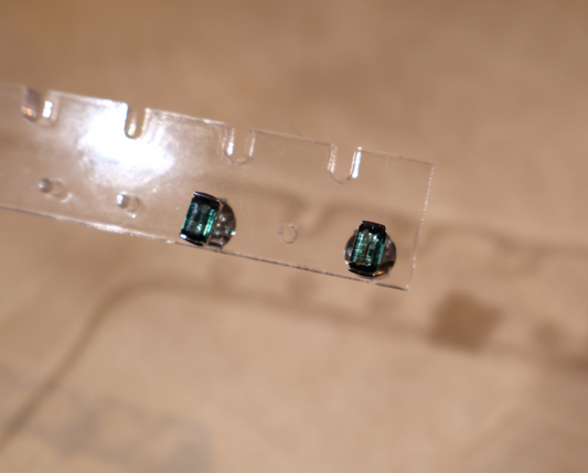ORA Solitaire Stud Earrings with Precious Gemstones