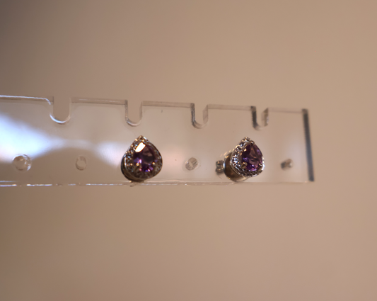 AUR Halo Earrings – Semi-Precious Stones