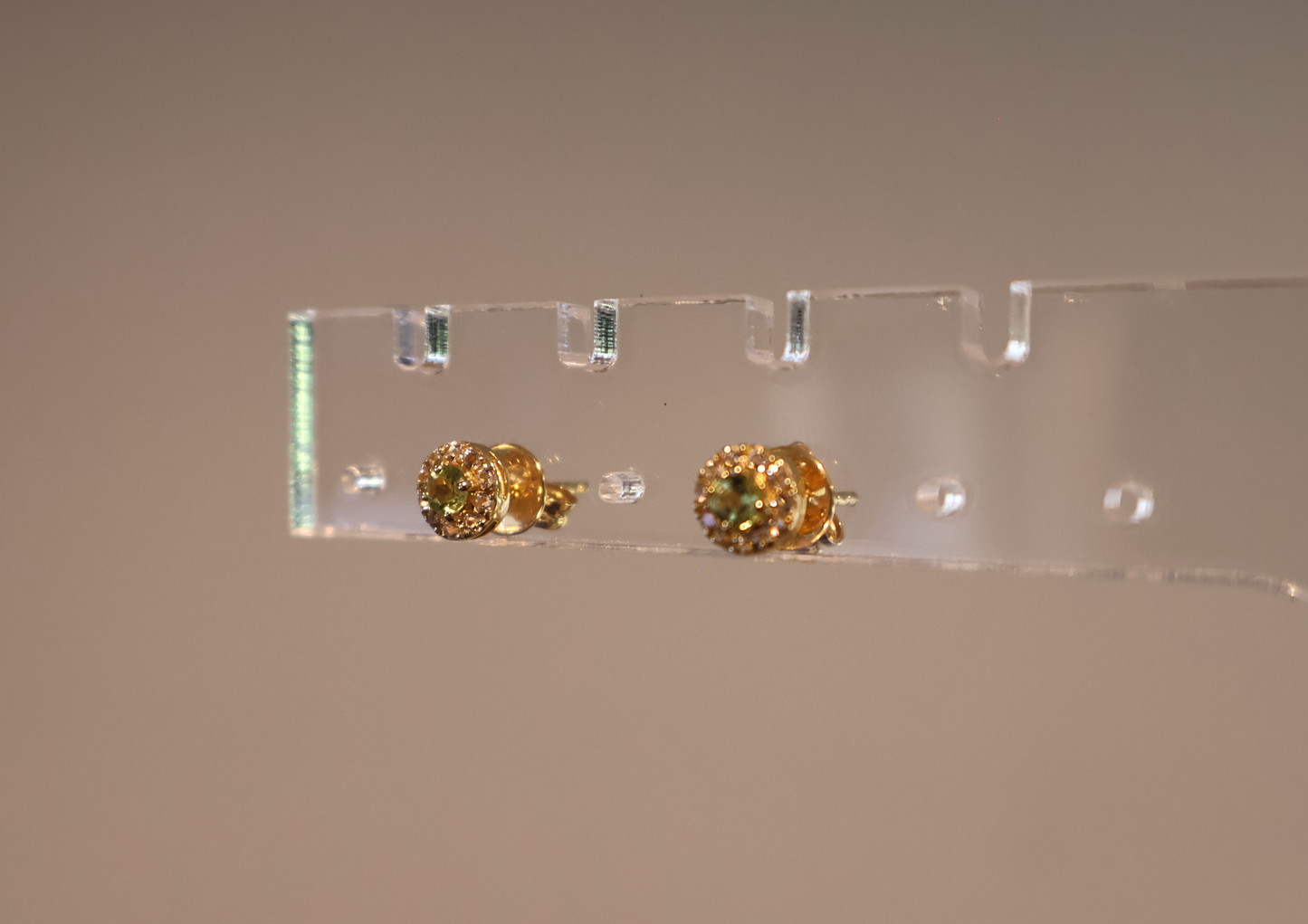 ORA Halo Earrings – Semi-Precious Stones