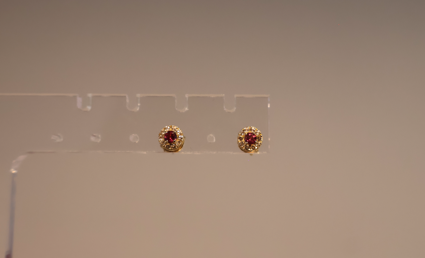 AUR Halo Earrings – Semi-Precious Stones