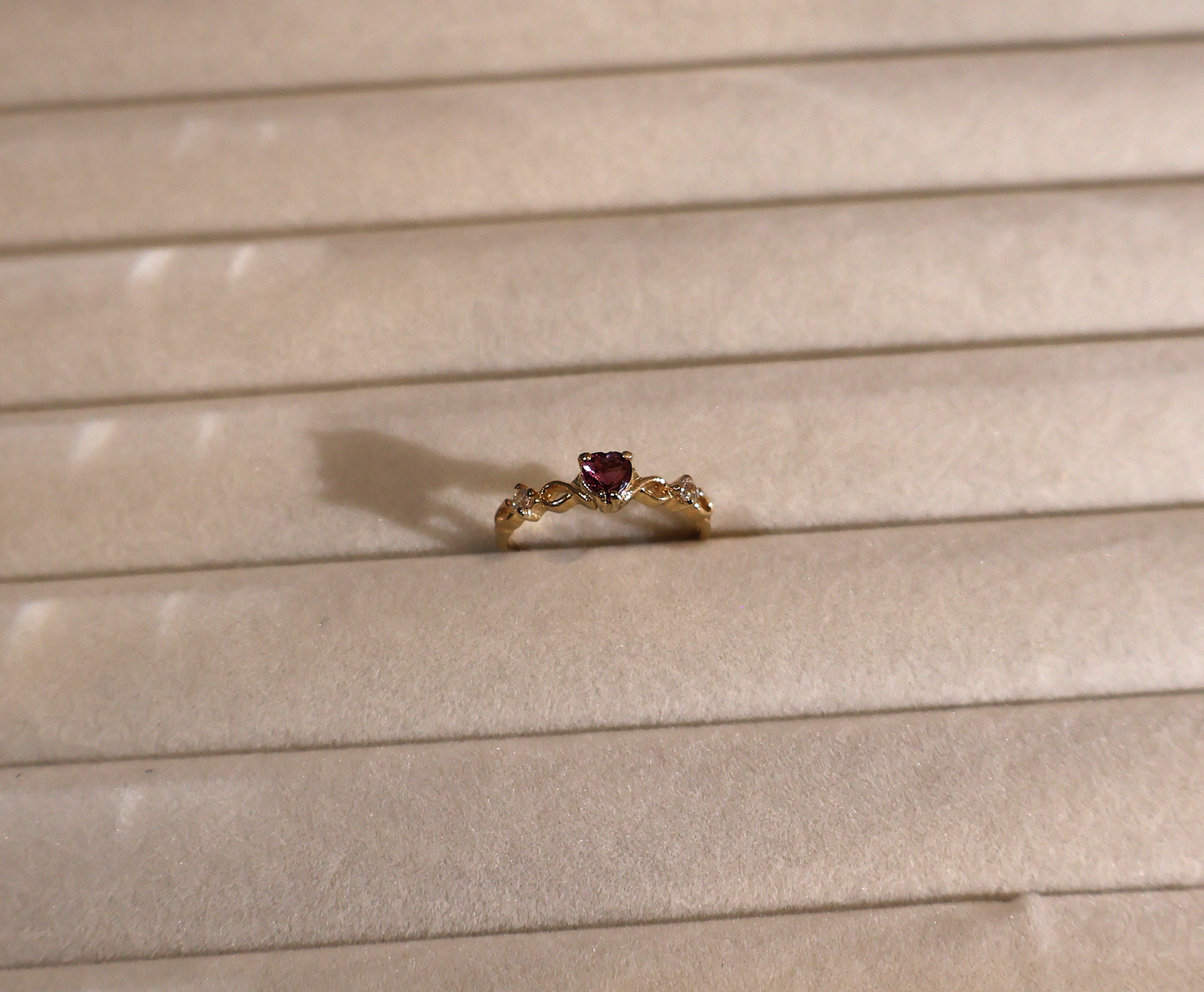 ERA Pink Heart Ruby - Solitaire Ring