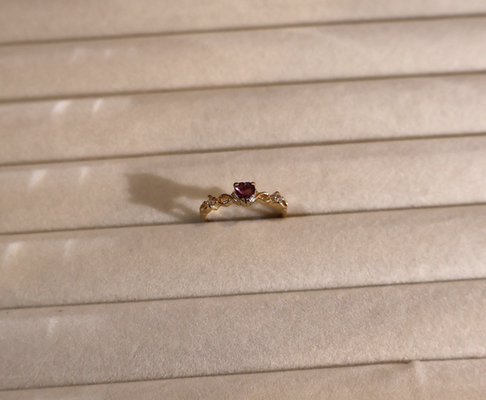 ERA Pink Heart Ruby - Solitaire Ring