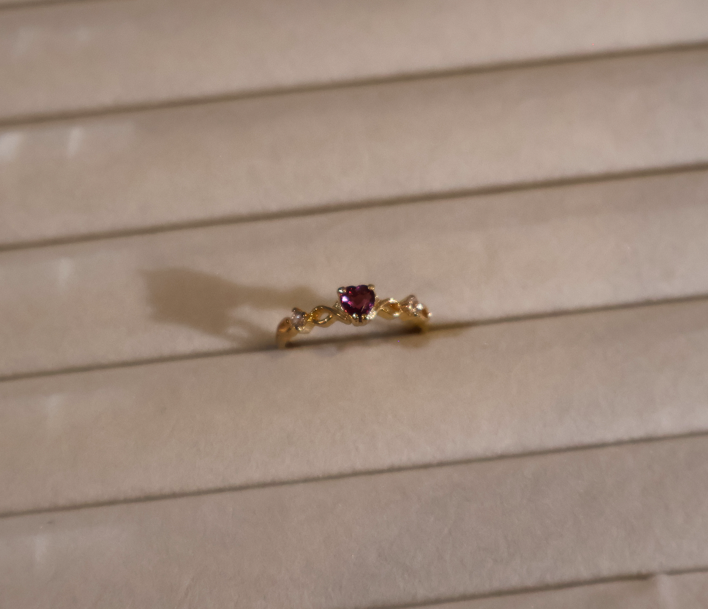 ERA Pink Heart Ruby - Solitaire Ring