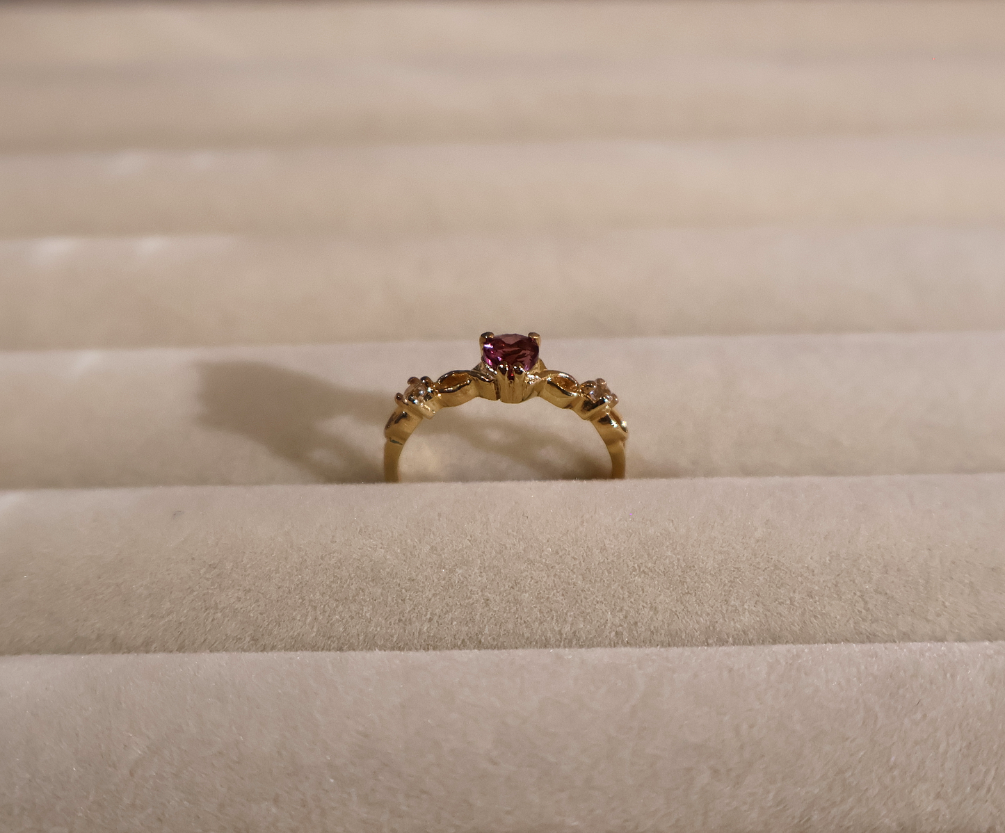 ERA Pink Heart Ruby - Solitaire Ring