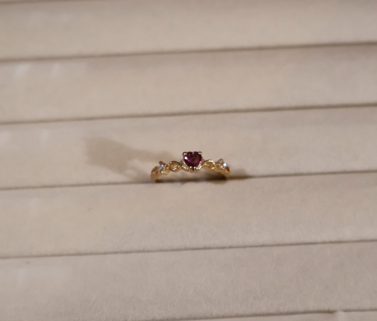 ERA Pink Heart Ruby - Solitaire Ring
