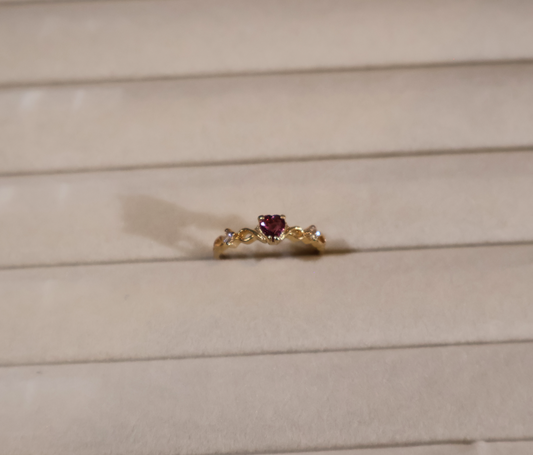 ERA Pink Heart Ruby - Solitaire Ring