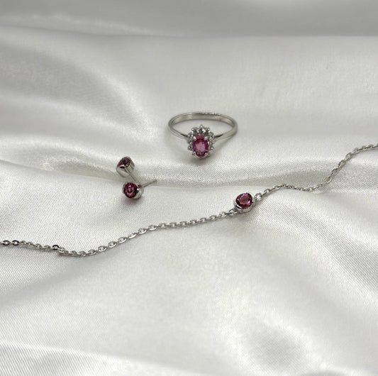AUR Pink Sapphire - Solitaire Ring