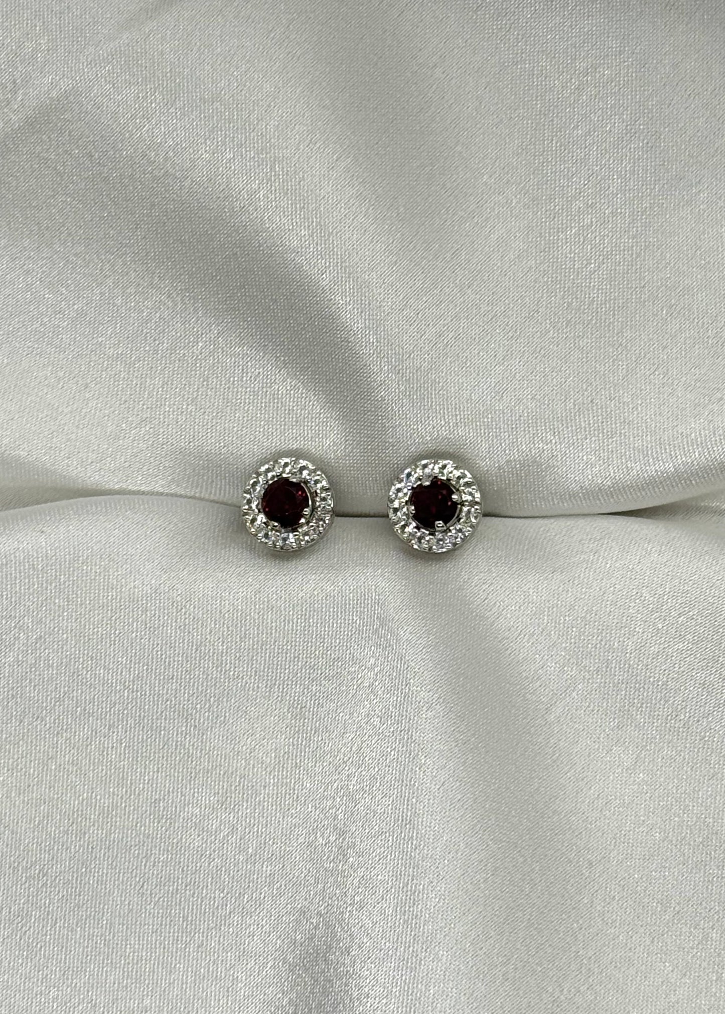 AUR Halo Earrings – Dual design with Semi Precious gemstones