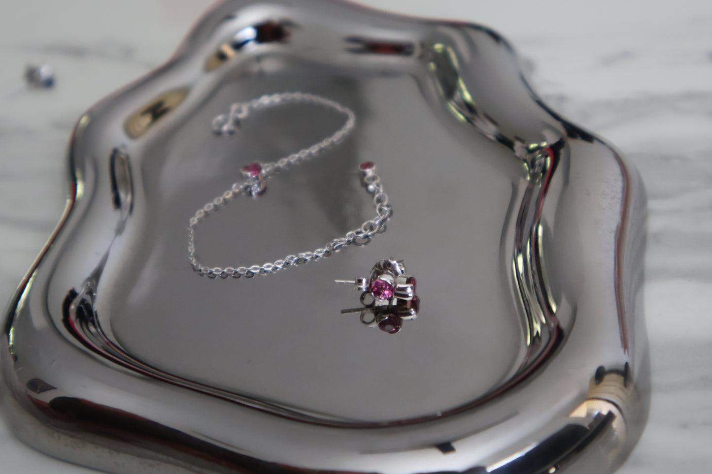 AUR Tourmaline Solitaire Bracelet – Pink