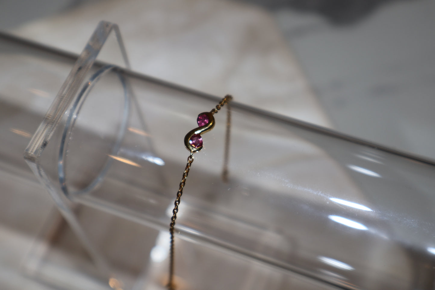BRI Infinity Bracelet - Ruby Duo