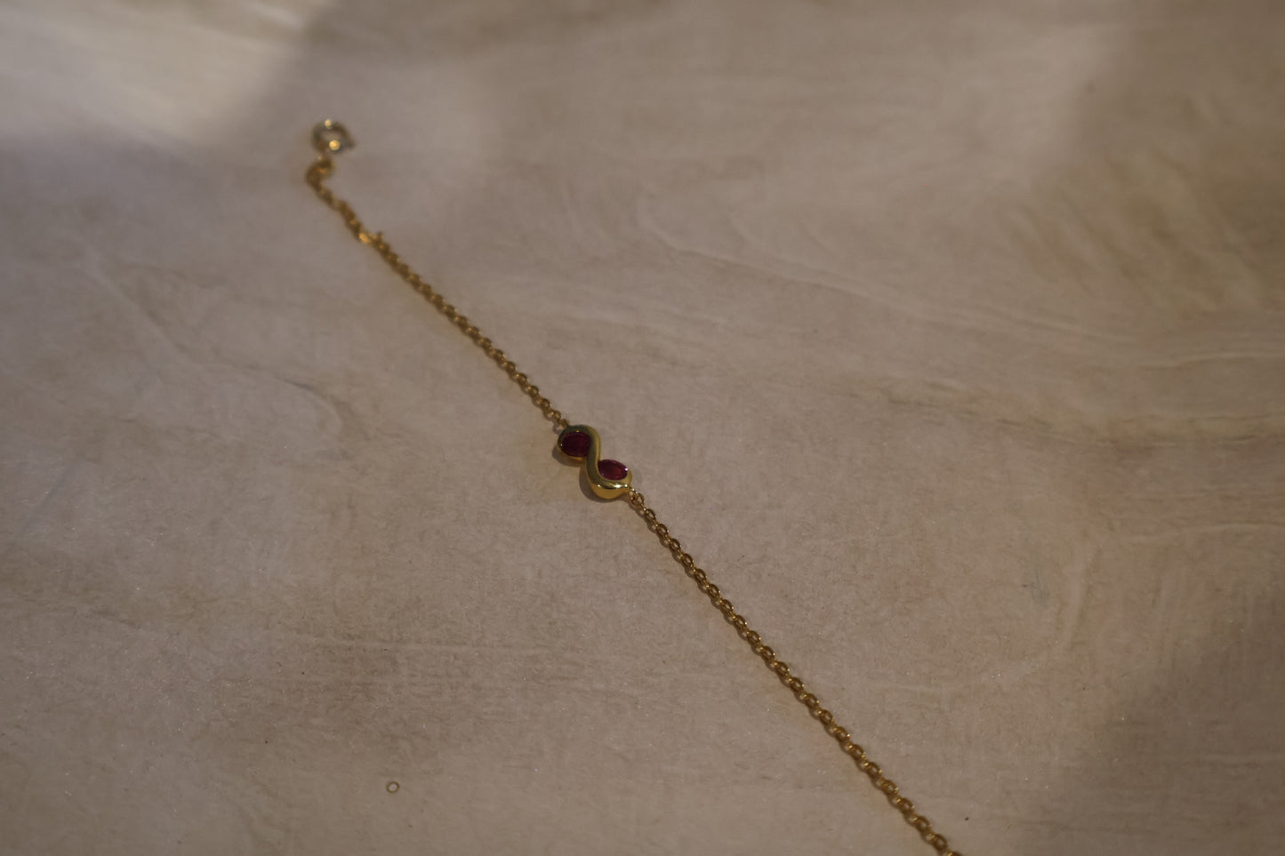 BRI Infinity Bracelet - Ruby Duo