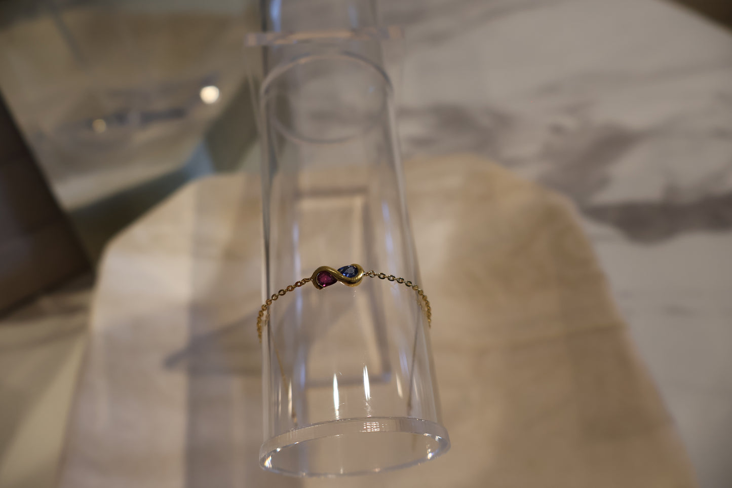 BRI Infinity Bracelet – Sapphire & Ruby Duo