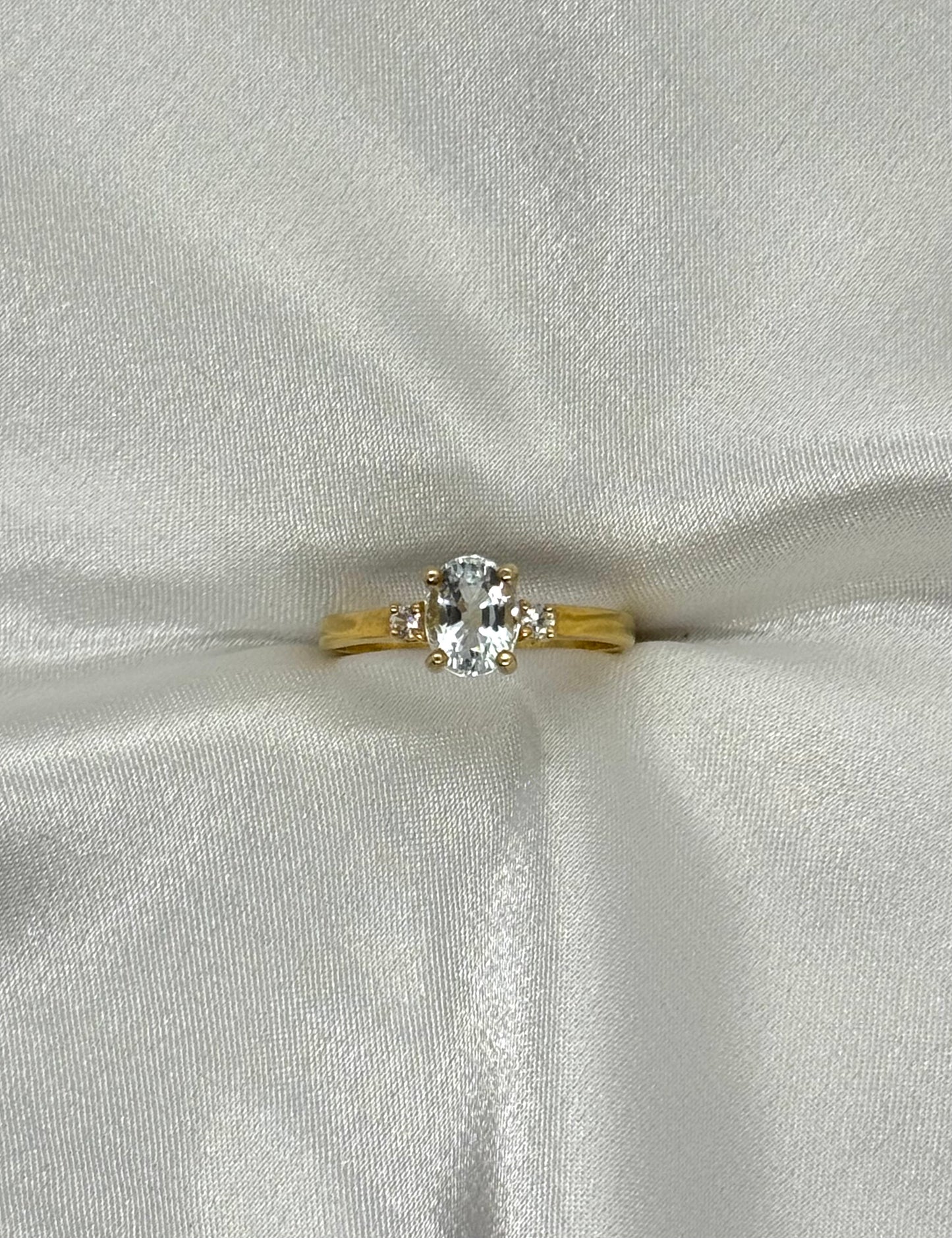 AUR Aquamarine - Solitaire Ring