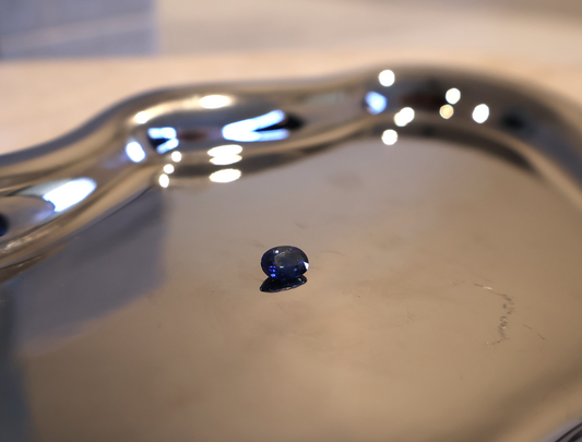 EON Blue Sapphire ( 1 Pear | 1 Round | 1 Oval )