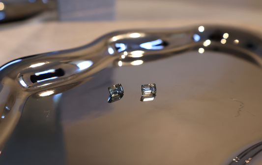 EON Olive Green Tourmaline (1 pair emerald cut )