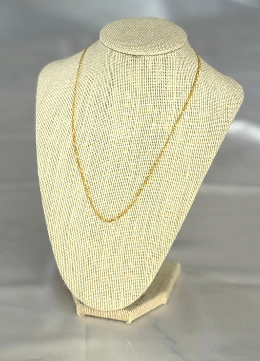 SOL Figaro - Solid 23k Gold Chain