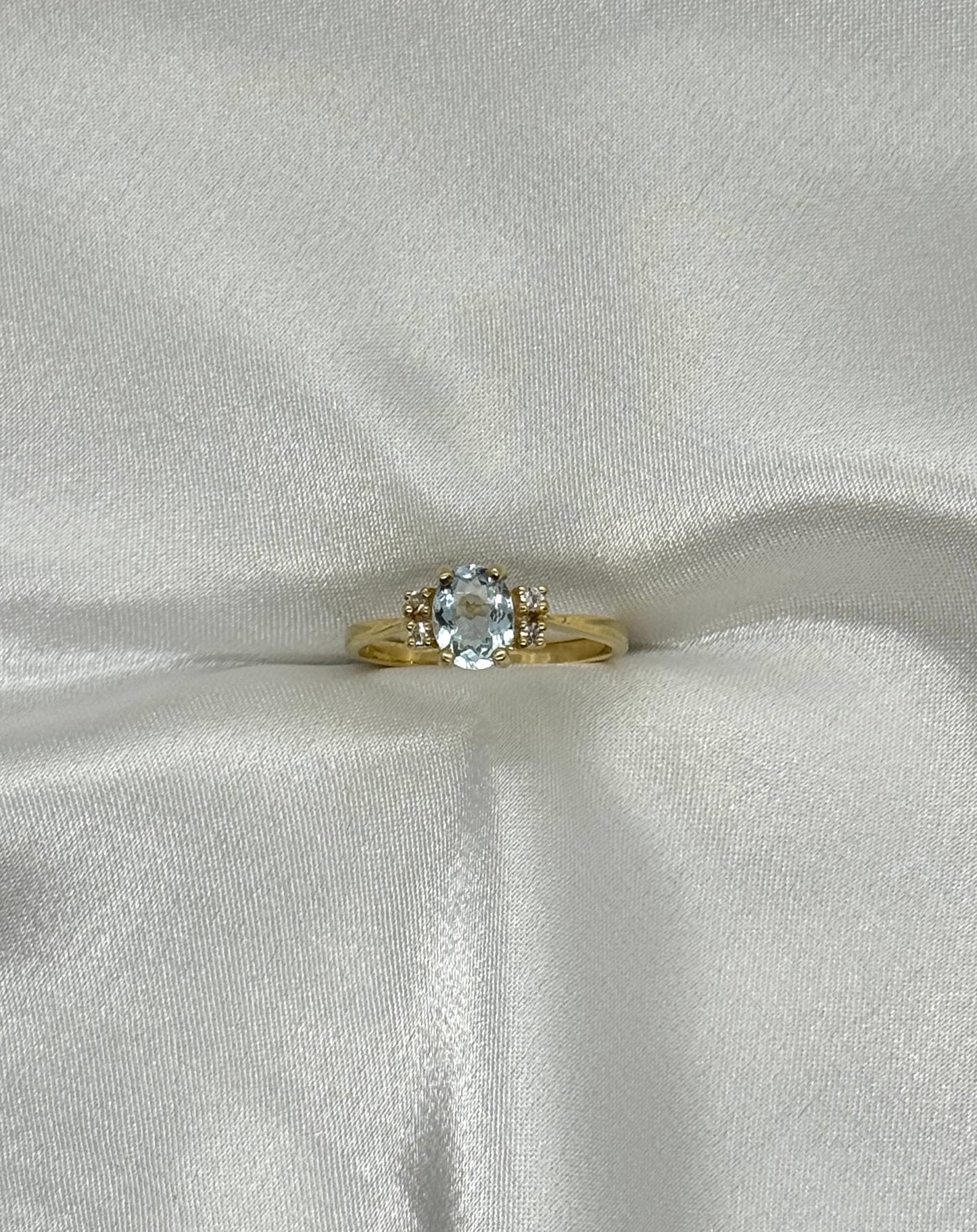 AUR Aquamarine - Solitaire Ring