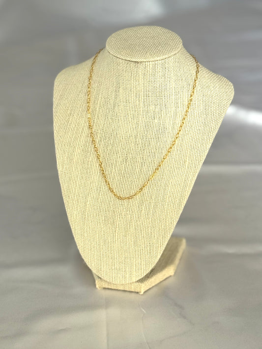 SOL Paperclip - Solid 23k Gold Chain