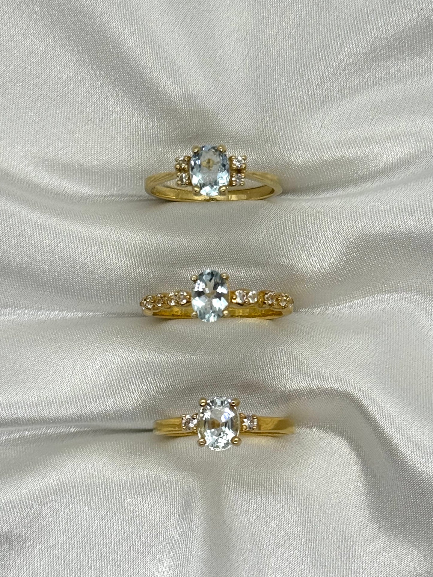 AUR Aquamarine - Solitaire Ring