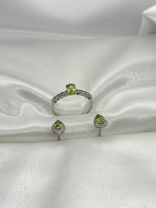 AUR Halo Earrings – Semi-Precious Stones