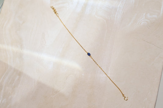 BRI Sapphire Solitaire Bracelet – Blue